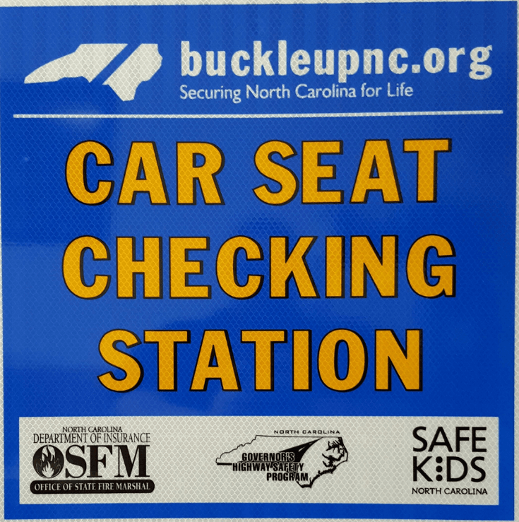 Car Seat Checking Station Sign