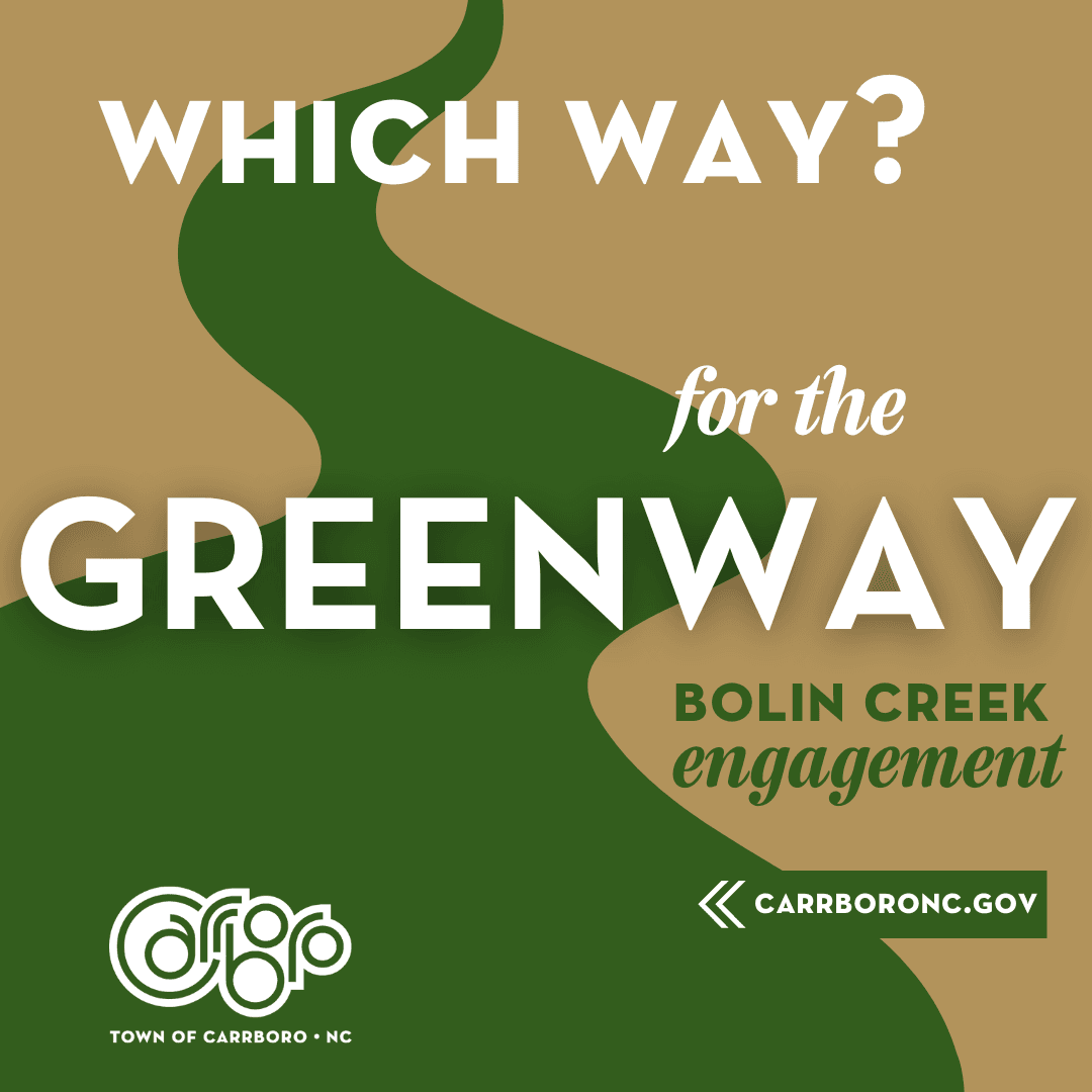 Bolin Creek Greenway Engagement Graphic